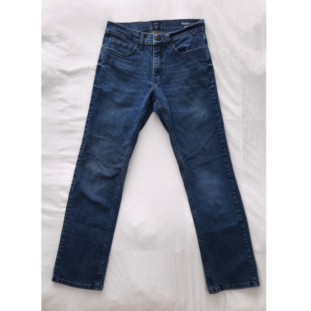 Nautica Men's Jeans - Original Relaxed Stretch Denim (Marine Blue) - 30W 32L